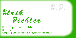 ulrik pichler business card